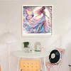 Colorful Butterfly Girl-11CT Stamped Cross Stitch 40*40cm