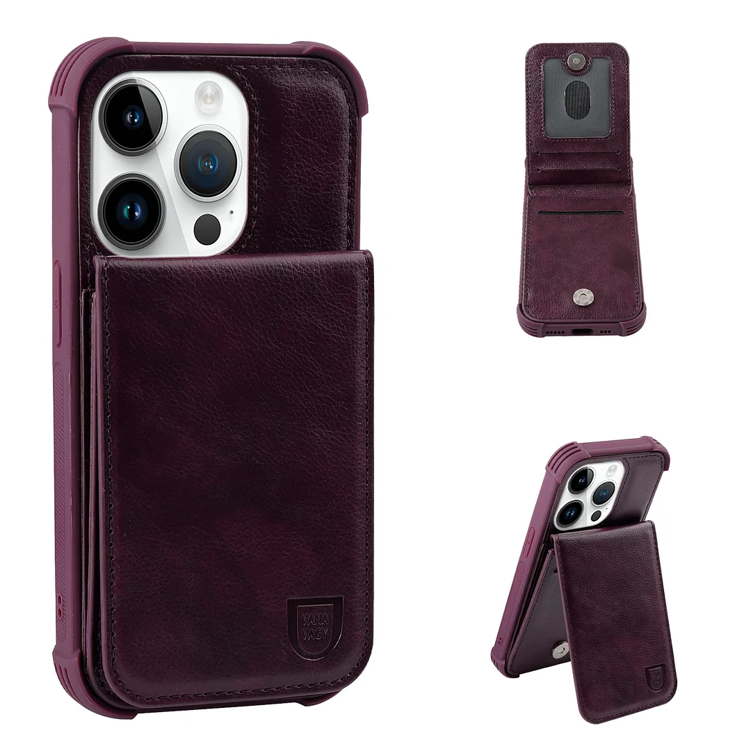 VANAVAGY Wallet Case for Apple iPhone 14 Pro 5G 6.1