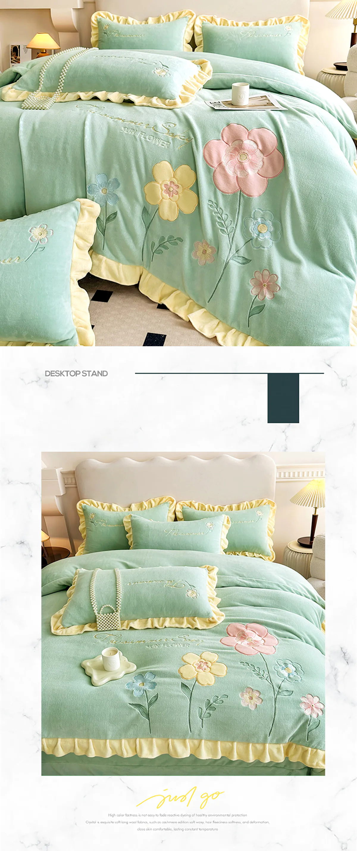 Floral-Embroidery-Matte-Milk-Velvet-Comforter-Cover-Bedding-Set19