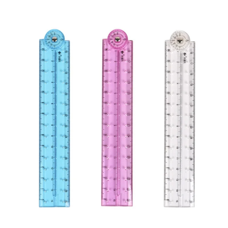 1PCS Creative Folding Ruler Graphic Ruler Student Stationery School&Office Supplies Wholesale Gift Papelaria