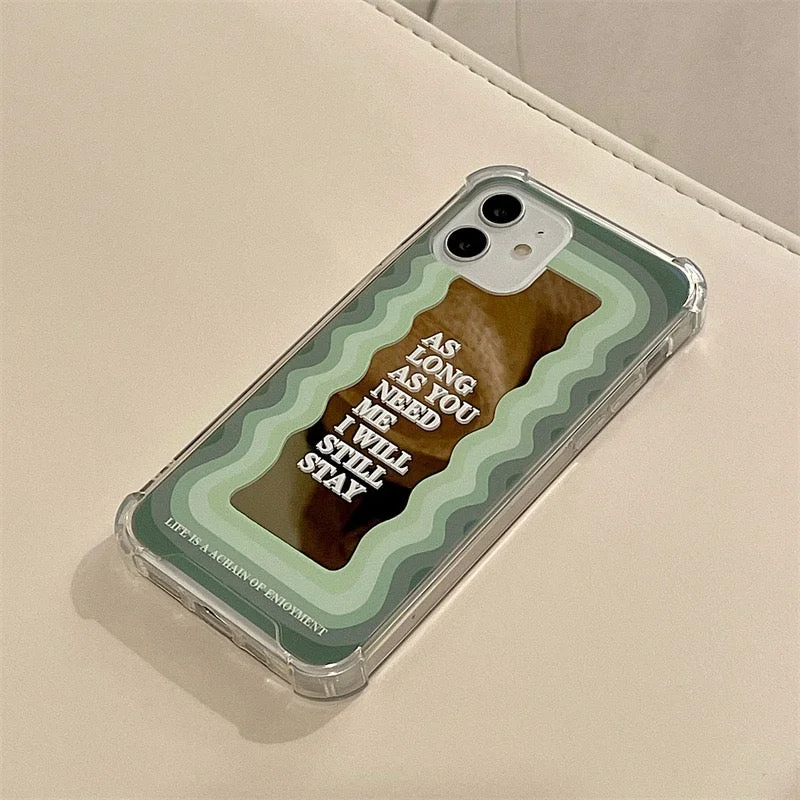 I Will Still Stay Printed Mirror Phone Case