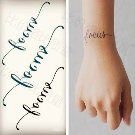 Waterproof Temporary Tattoo Sticker sexy waist English letters bleeding love tatto flash tatoo fake Art tattoos for girl women 4