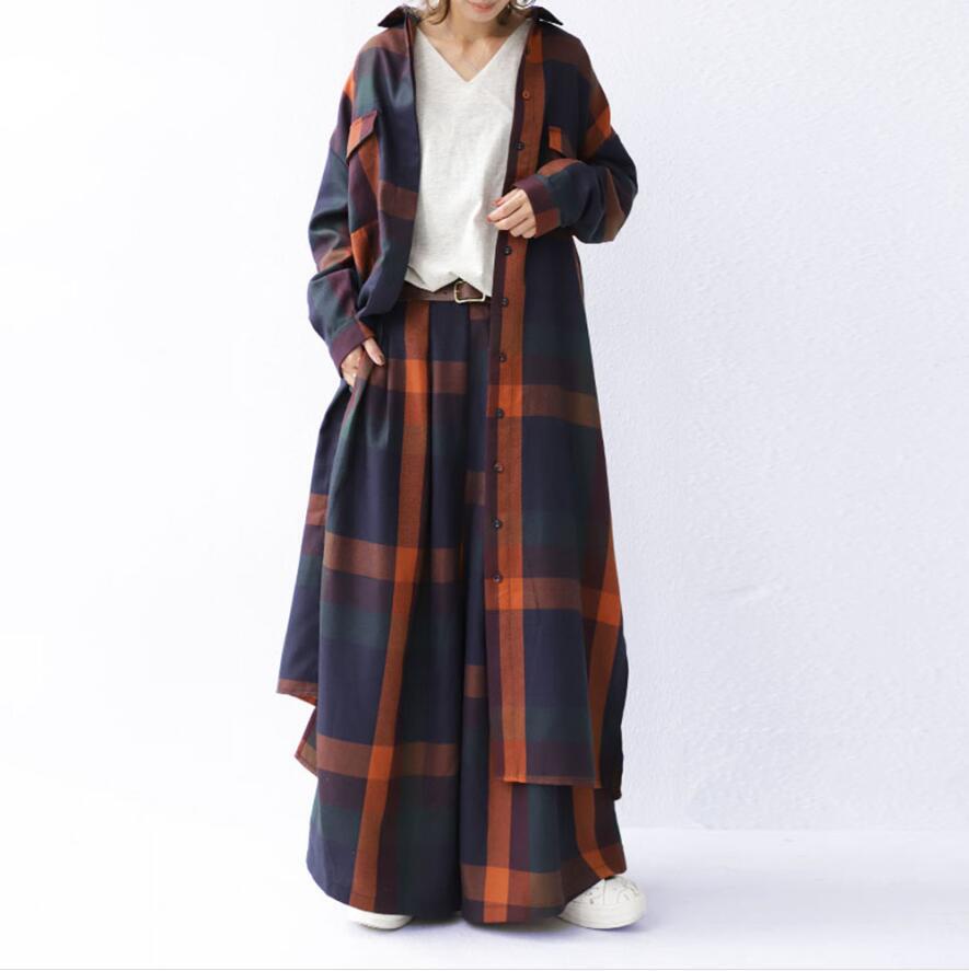 Rotimia Ladies casual loose plaid suit