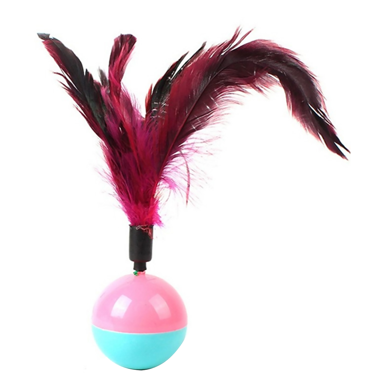 

Cat Interactive Toys, Feather Tumbler Ball, Teasing Funny Toys For Indoor, 501 Original