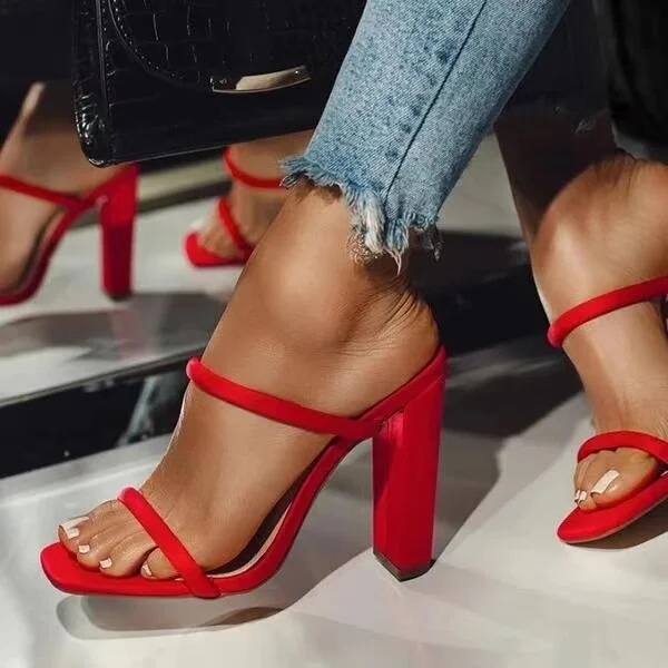 2022 Summer New Women Shoe Sexy High Heels Open Toe Sandals Women Casual Sandals Fashion Comfortable Women Sandals Zapatos Mujer