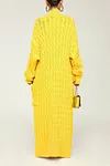 Women's Long Knit Solid Color Dual Pocket Cardigan