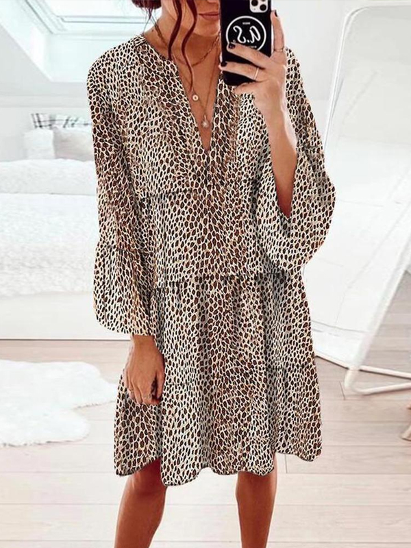 Keep up the Pace Leopard Print Dress--vocosishoes