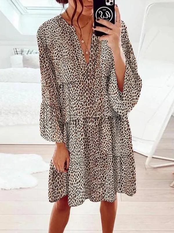 Keep up the Pace Leopard Print Dress--vocosishoes
