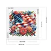 Diamond Painting-DIY Crystal Rhinestone Independence Day Flower(40x40cm)