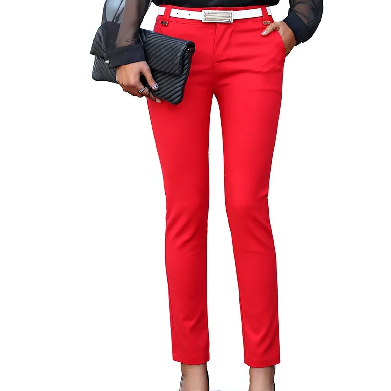 Pants Women Pencil Trousers 2019 High Waist Ladies Office Trousers Casual Female Skinny Bodycon Pants Elastic Pantalones Mujer