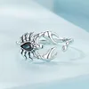 925 Sterling Silver Scorpian Cuff Ring （Adjustable Ring）