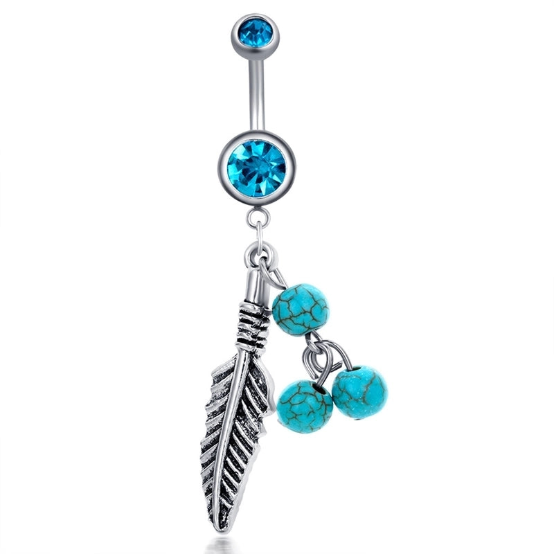 1 Piece Belly Rings Minimalist Color Block 304 Stainless Steel Inlay Zircon