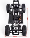AMK 313mm Wheelbase RC Crawler Chassis Frame Builders Kit with 2-Speed Transmission 35T 550 Motor for TRX4 D90 DIY Upgrade (Chassis with Wheels)