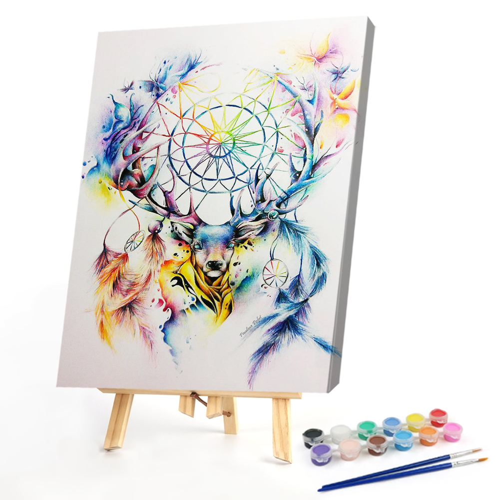 

40*50CM - Paint By Numbers - Animal Dreamcatche, 501 Original
