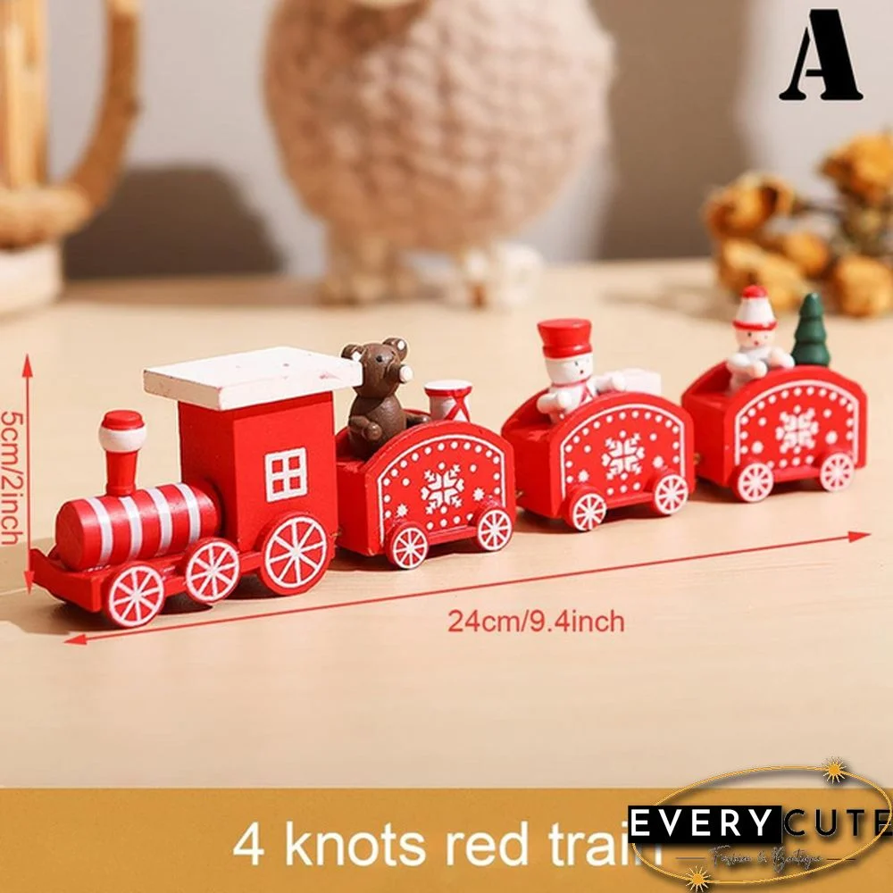 Christmas Wooden Little Train Merry Christmas Decoration For Home Christmas Ornaments New Year Gifts Xmas Decor Navidad Noel