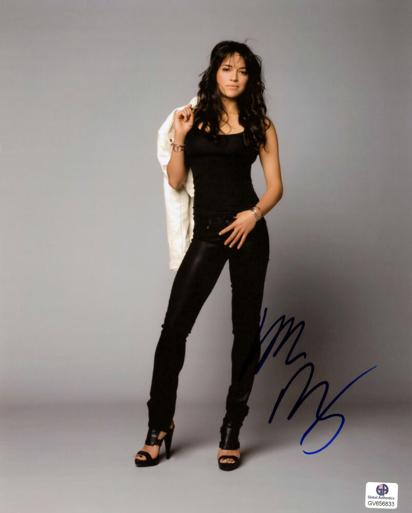 Michelle Rodriguez Signed GA 8X10 Sexy Photo Poster painting Auto Autographed Autograph GAI