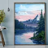 Diamond Painting-DIY Full Round Drill Mountain Lake