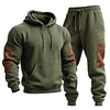 Olive Green Hoodie and Sweatpants Set by Inlyline
