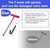 Quick Change Tire Valve Core Tool Kit for Replacing Leaky Valves in Cars Trucks
