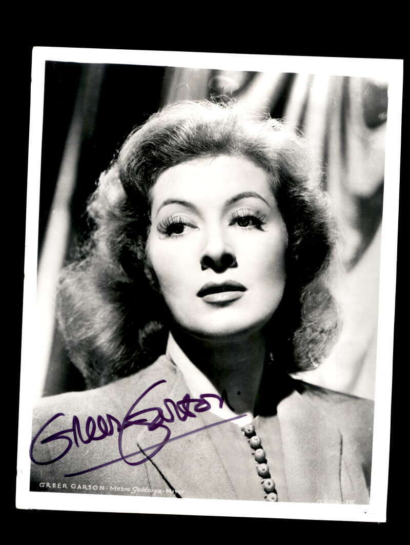 Greer Garson JSA Coa Signed 8x10 Photo Poster painting Autograph