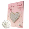 DIY Pearl Painting Love for Home Wall Decor with Frame(40*30cm)
