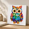 DIY Pre-Framed Owl Button Art Canvas Kit
