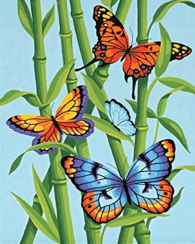 

Butterflys Plants – Paint By Numbers - 40*50CM, 501 Original