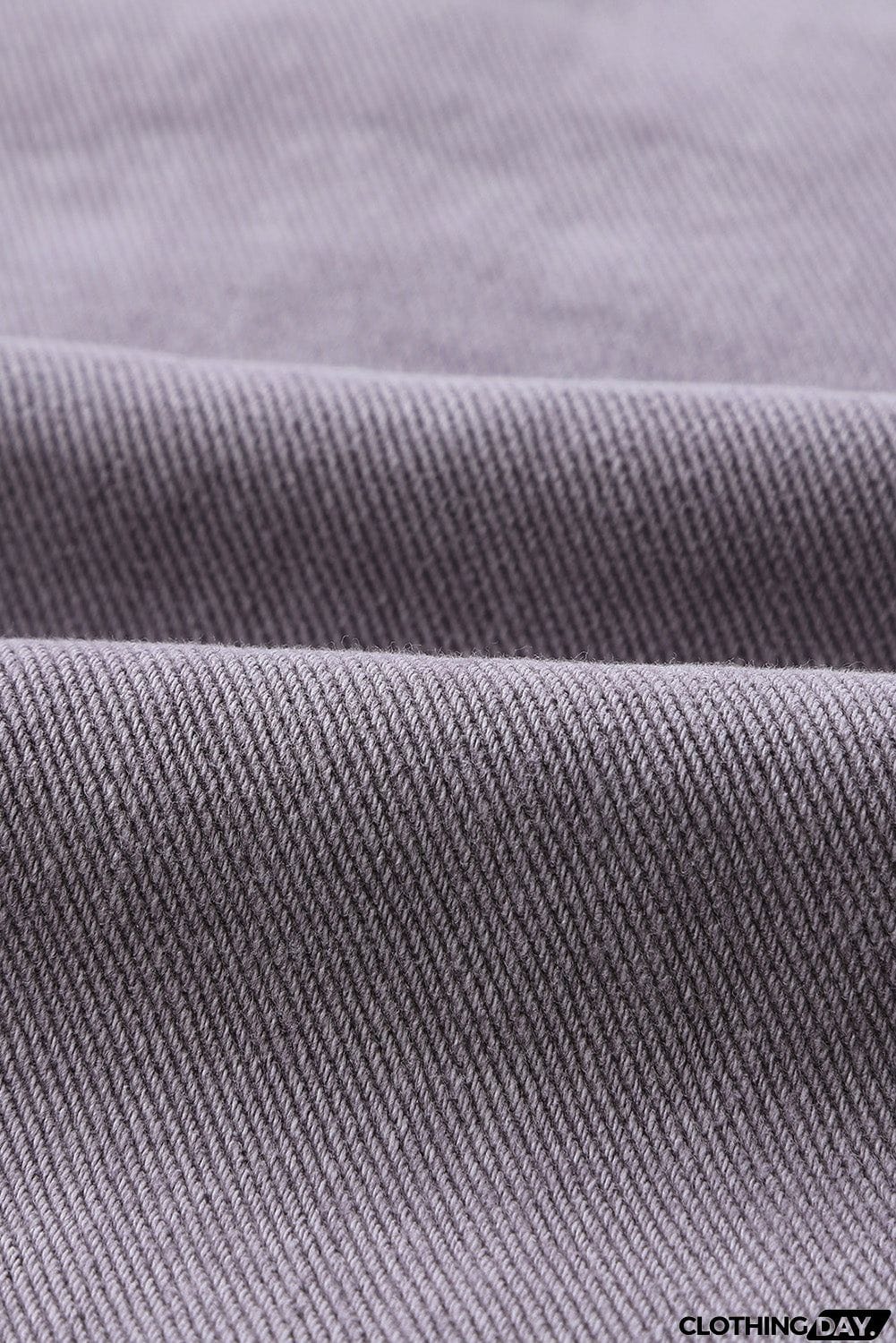 Distressed Flap Pockets Frayed Hemline Denim Jacket