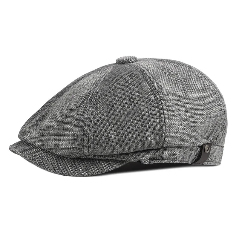 Vintage Western Denim Cotton Men's Beret Hat