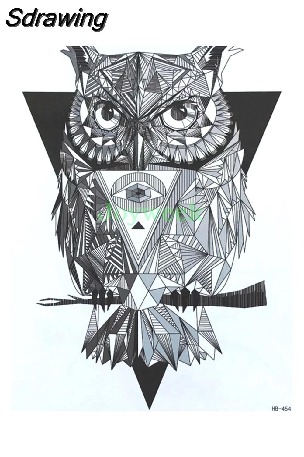 Sdrawing Temporary Tattoo Sticker crow tiger Ganesha wolf forest tatto stickers flash tatoo fake tattoos for women men 7