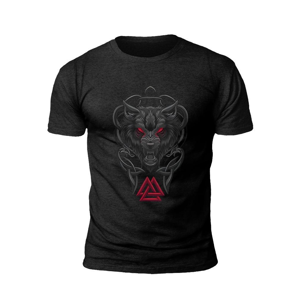 Norse Wolf Head T-Shirt