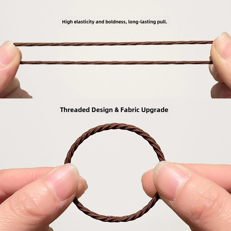 Canned Rubber Band Women’s Tie Head High Elastic Durable Hair Rope Tie Head New Rubber Band High Ponytail Hair Rope Hair Ring