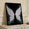 (30x40cm)Wings DIY Pearl Painting Framed Grape Handmade Pearl Material Art Kit Living Room Decor