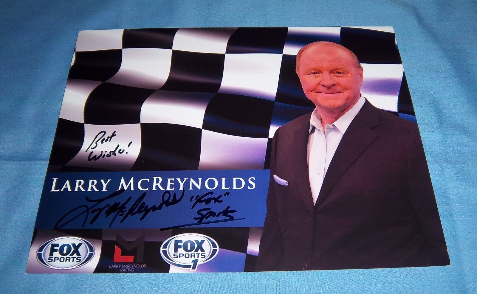 Larry McReynolds Nascar Fox Sports Signed Autographed 8.5x11 Photo Poster painting