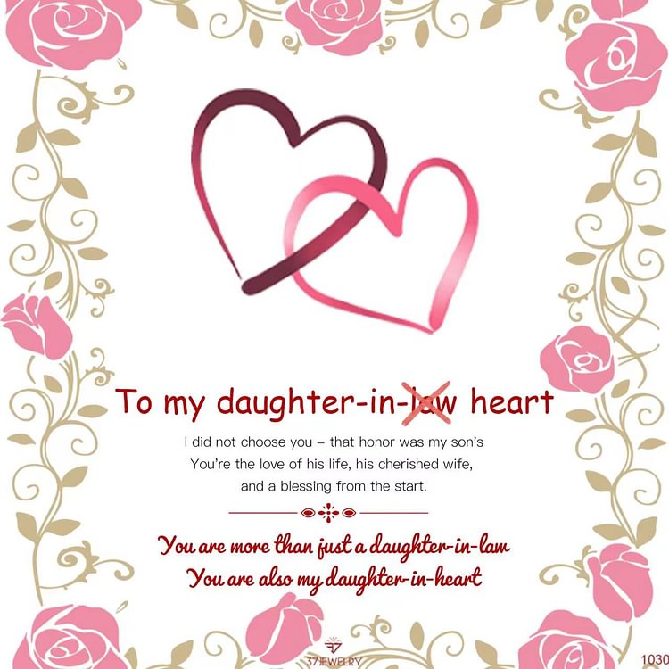 Gift Card - You Are Also My Daughter-in-heart