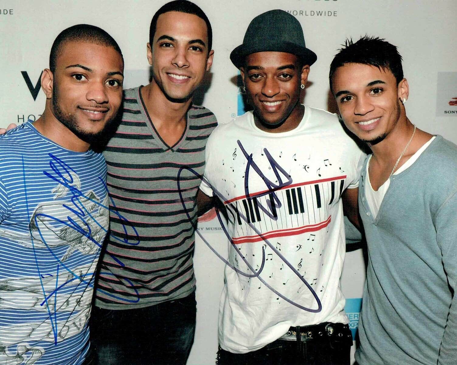 JLS Multi SIGNED Autograph 10x8 Photo Poster painting AFTAL COA JB GILL Ortise WILLIAMS