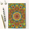 Mandala 5D DIY Diamond Art Painting Notebook Kit 50 Pages A5 Rhinestone Art Painting Notebook Kit for Adults Beginners Holiday Birthday Gift