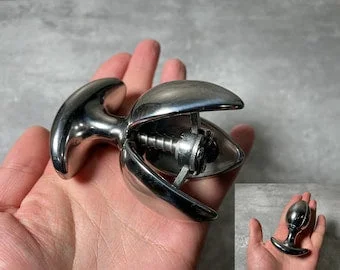 NEW Stainless Steel Locking Butt Plug for Anal Stretcher Chastity,Anal Lock  Chastity Extreme Spreader