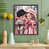 Diamond Painting -DIY Round Drill Sweet Couple(40x50cm)