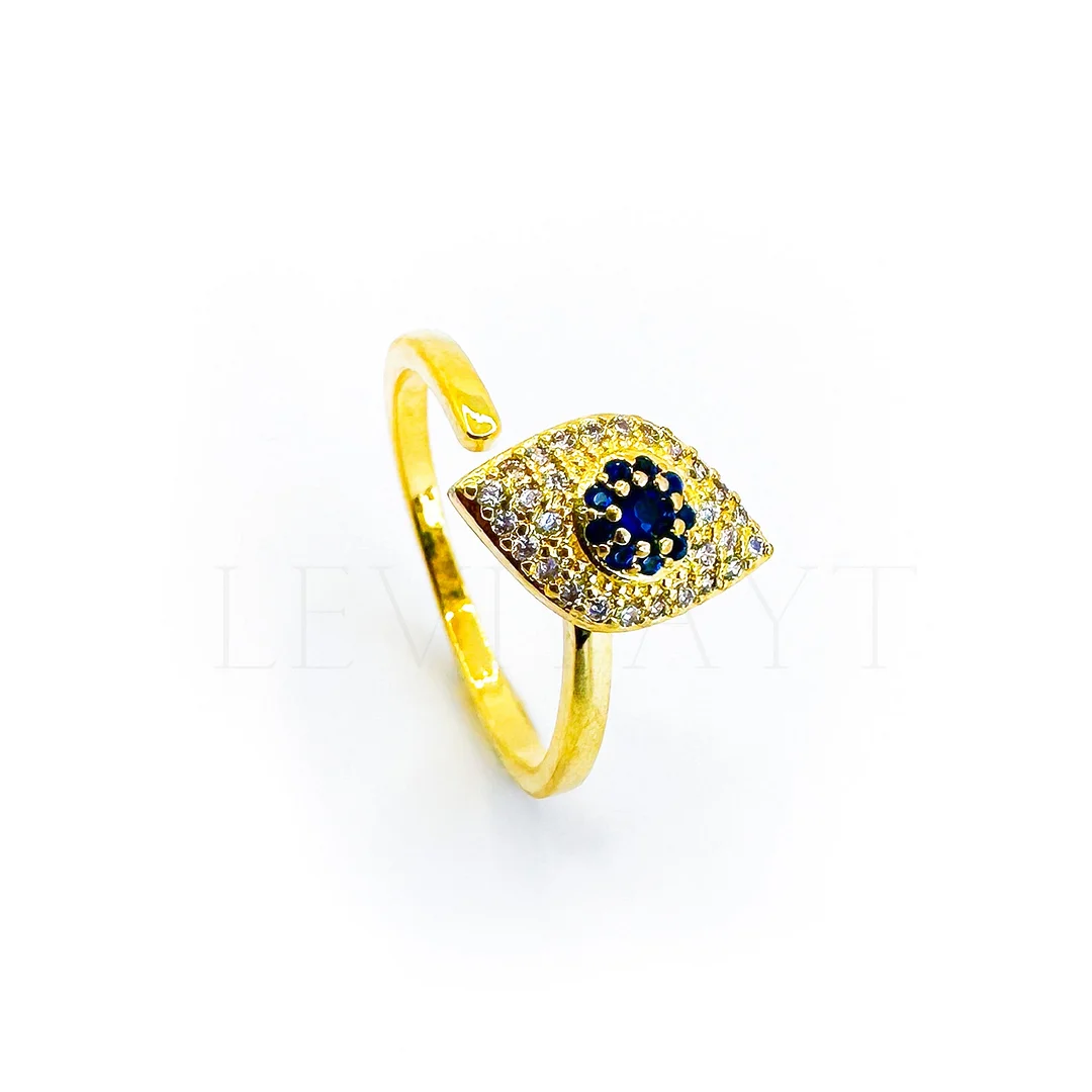 Protective Evil Eye Gemstone Ring