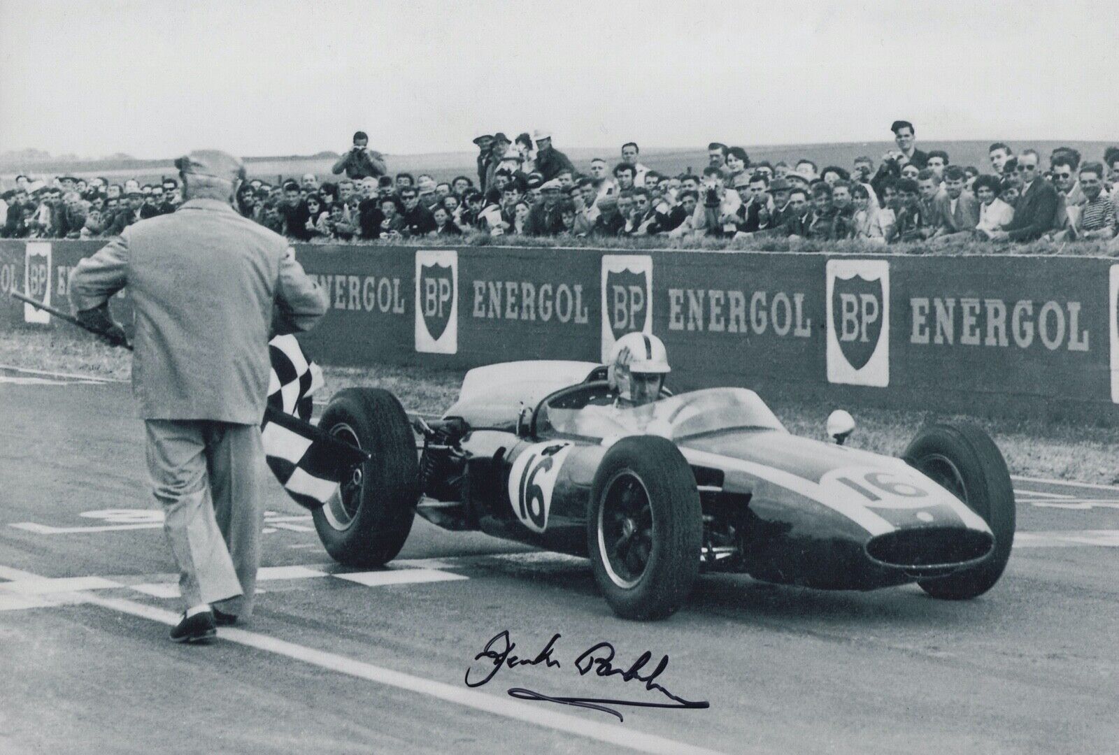 Jack Brabham Hand Signed 12x8 Photo Poster painting F1 Autograph Formula 1 World Champion 8