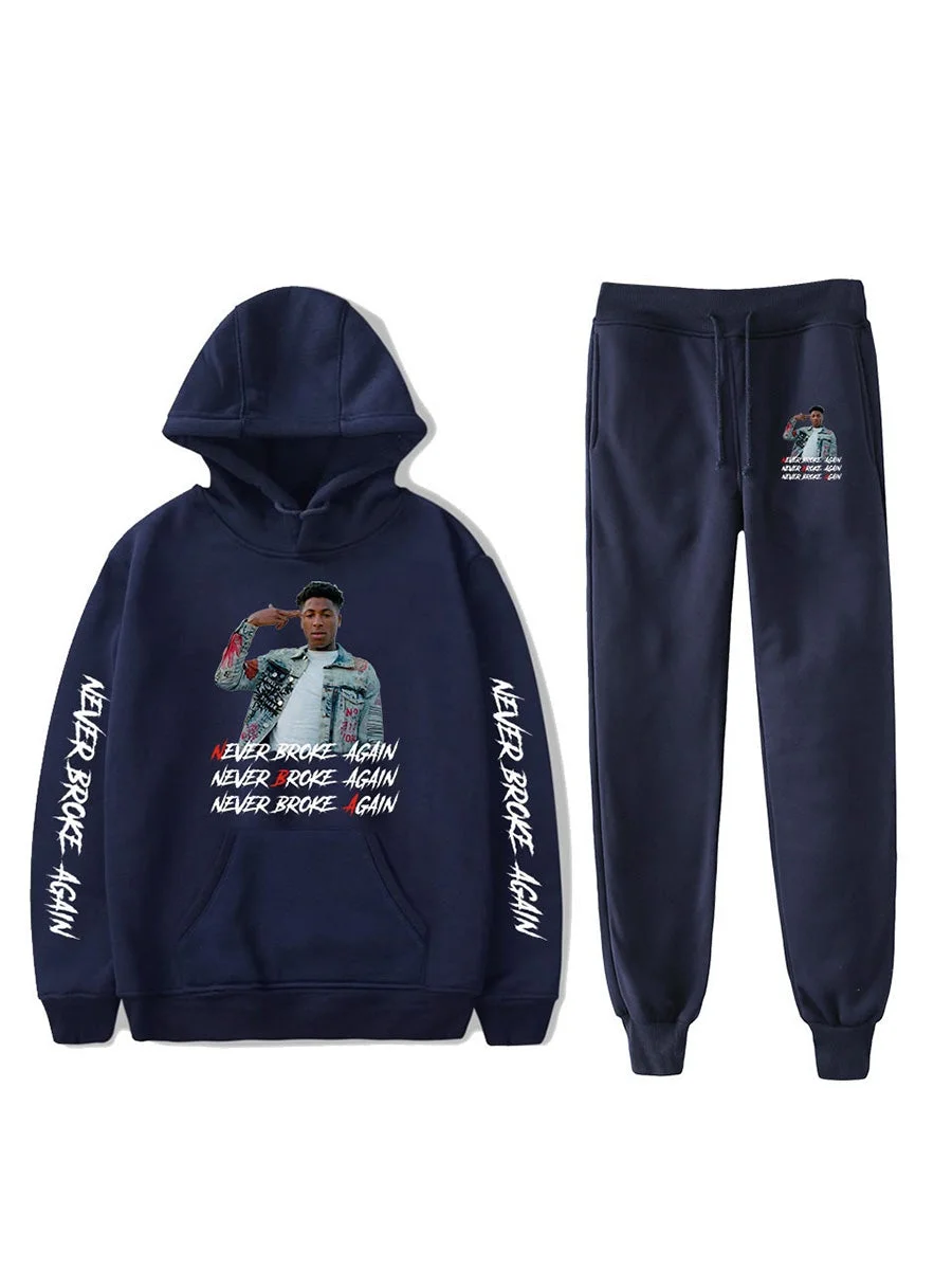 YoungBoy Never Broke Again Hoodie Streetwear Sweatshirt Pants Set