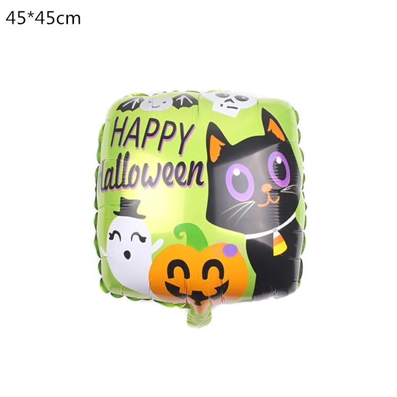 Halloween Pumpkin Ghost Balloons Halloween Decorations Spider Foil Balloons Inflatable Toys Bat Globos Halloween Party Supplies