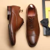 Mens Cap Toe Wedding Oxfords Shoes
