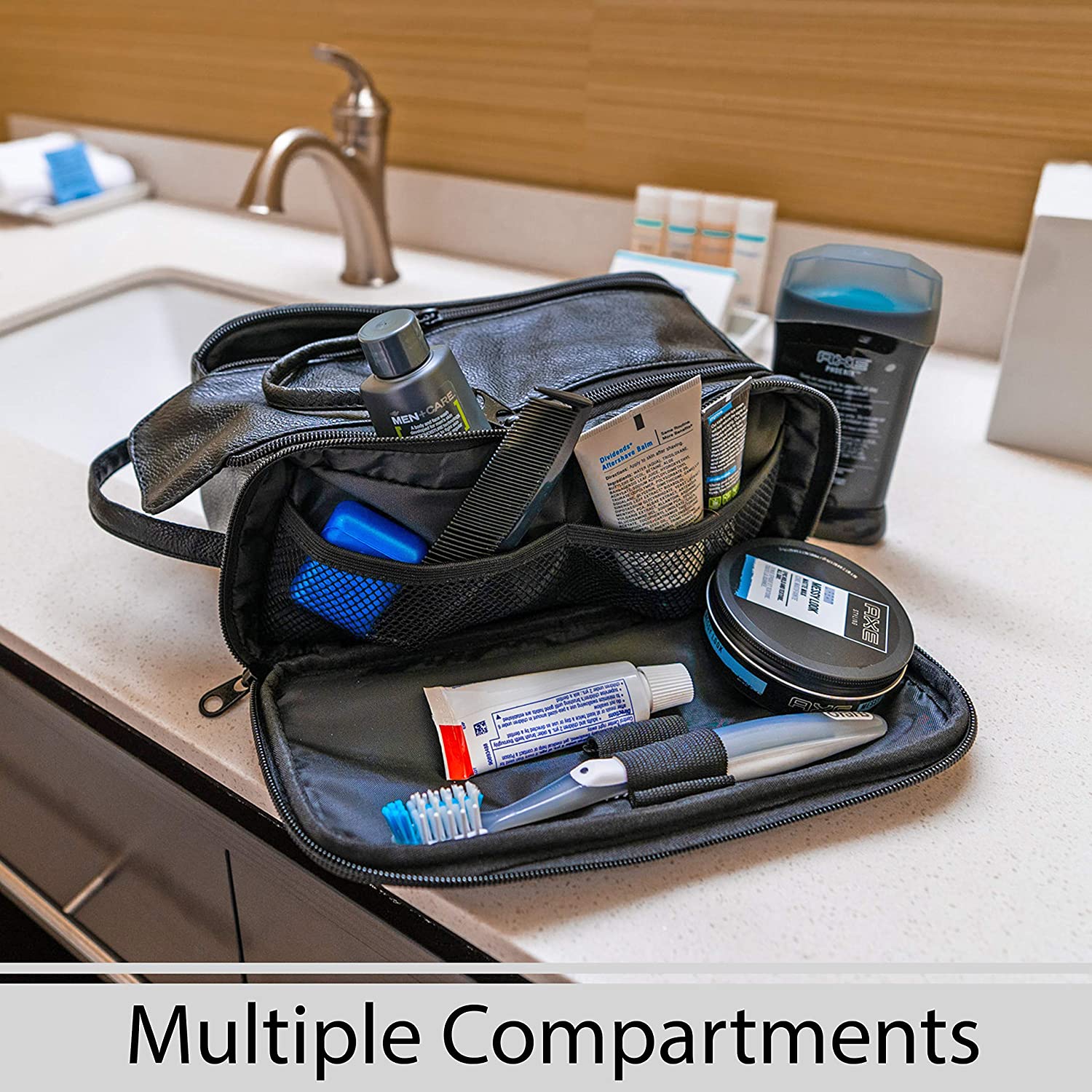 Toiletry Bag for Men or Women - Dopp Kit For Travel.