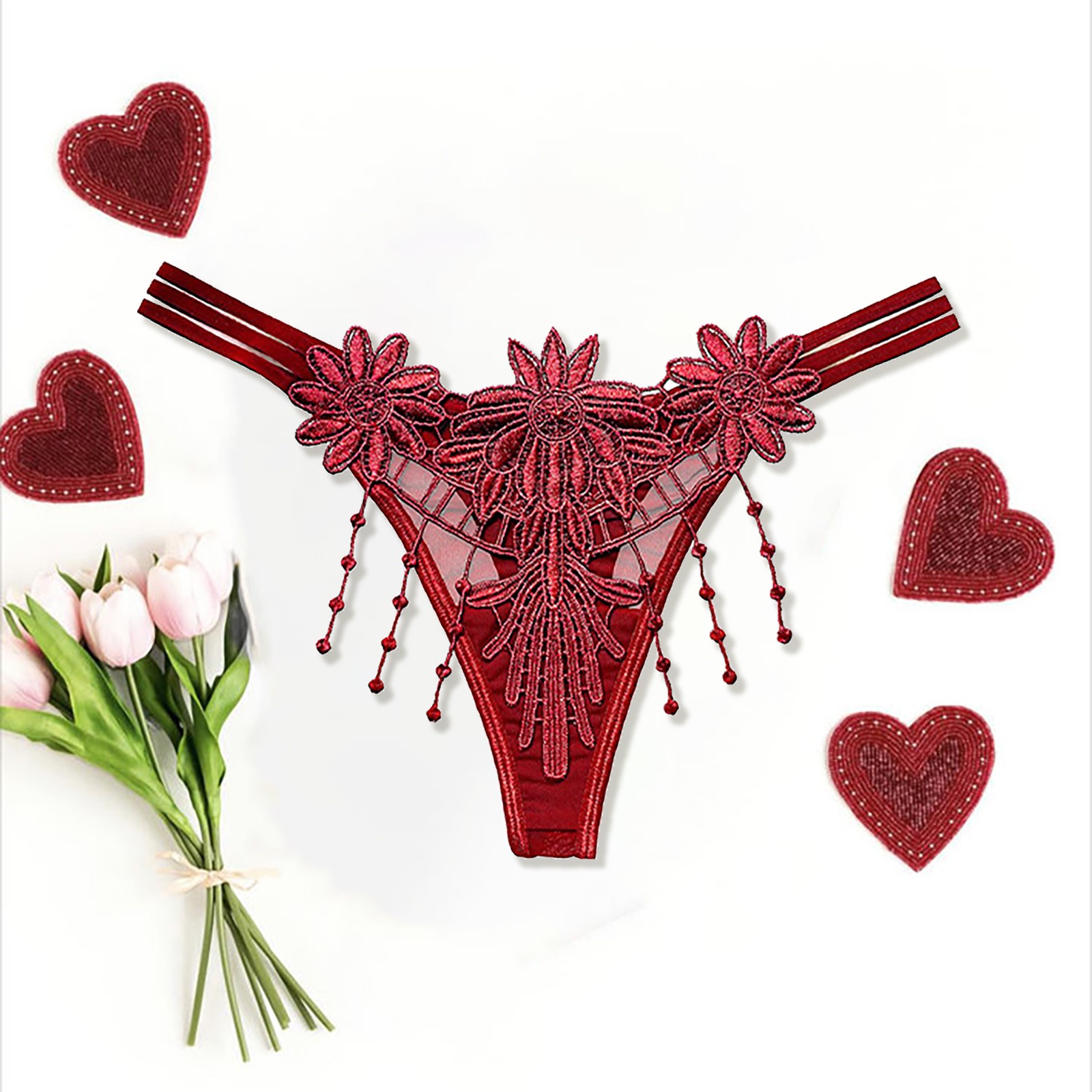 Women’S Transparent Seamless Underwear Embroidery Sexy No Show Panties Briefs Soft Stretch Bikini Underwears Lane Swim