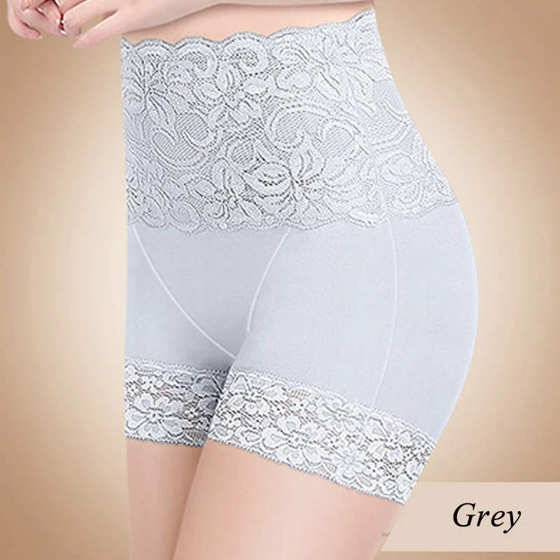 Anti Emptied Boyshort Laces Butt Lifter Panties Women High Waist Slimming Underwear Ladies Body Shaper Tummy Shapewear