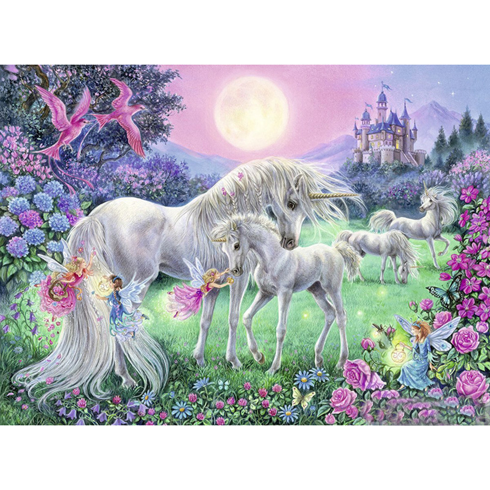 Diamond Painting - Full Round - Horse Family