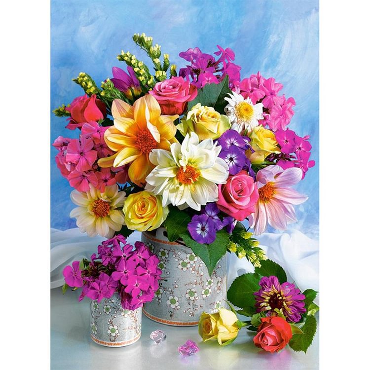 Flower Cluster - Painting By Numbers - 30x40cm