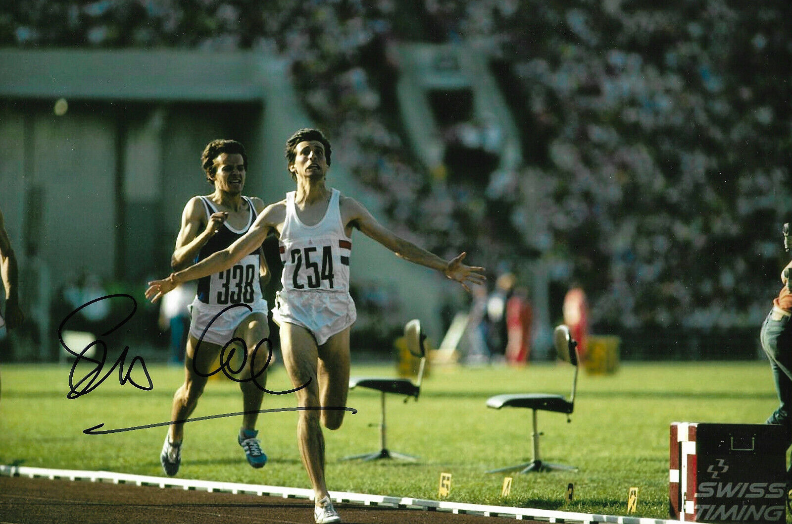 Sebastian Coe signed 8x12 inch Photo Poster painting autograph